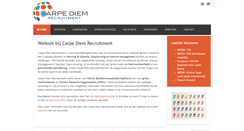 Desktop Screenshot of carpediemrecruitment.nl